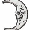 Kreepsville Skull Crescent Moon Glow Enamel Pin -AKUMU INK shop gdfgfgdfgd