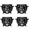 Pacific Giftware Bat Brew Cauldron Coaster Set -AKUMU INK shop gdfggdgdcopy