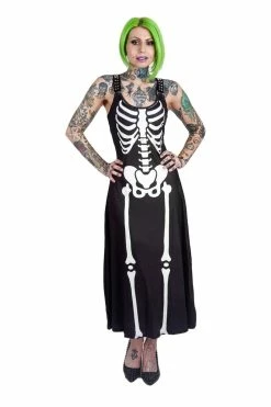 Too Fast Skeleton Magick Maxi Dress 16 Too Fast Skeleton Magick Maxi Dress -AKUMU INK shop gdgdgdgfdgdgdf