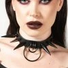 KILLSTAR Synchro Spike Choker [MATTE BLACK] -AKUMU INK shop gdgf
