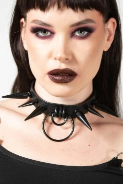 KILLSTAR Synchro Spike Choker [MATTE BLACK]