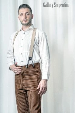 Gallery Serpentine Original Outlaw Trousers - Tan, SOLD OUT -AKUMU INK shop gent shirt tan braces tan outlaw pants 23e3ba86 414d 478b aa0e c567612b30a3