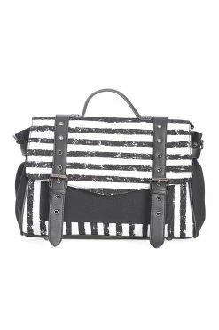 Banned Apparel Spirit Summoner Striped Bag [BLACK/WHITE]