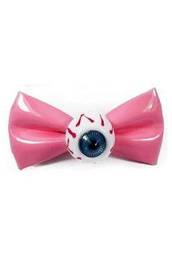Catalyst Pink Eyeball Bow Hair Clips [Set Of 2] -AKUMU INK shop gfgdd
