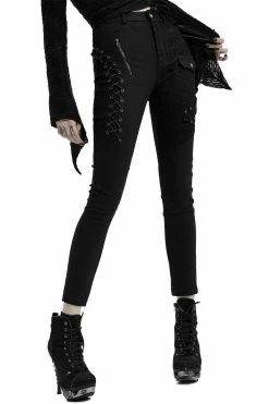 PUNK RAVE Death Cult Black Denim Jeans -AKUMU INK shop gggg 52a0b3fb 7c7a 4467 8947 0f9ed92a7900
