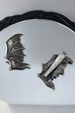 Catalyst Steampunk Bat Wing Hair Clips [Pair Of 2] -AKUMU INK shop gggrg