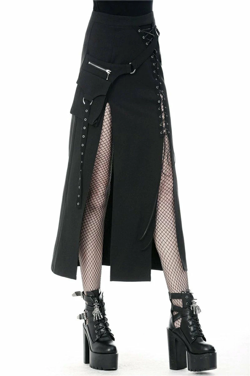 DARK IN LOVE In Your Dark Dreams Slit Maxi Skirt 3 DARK IN LOVE In Your Dark Dreams Slit Maxi Skirt