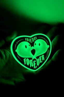 Elissa Marie Creative Spooky Ghosts Sticker [Glow In The Dark] -AKUMU INK shop glow in the dark goth sticker