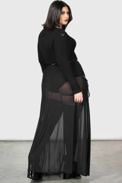 KILLSTAR Venemous Magdelana Maxi Skirt -AKUMU INK shop gothic curvy skirt