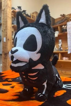 VampireFreaks Barky Bones Plush Toy -AKUMU INK shop gothic dog gift