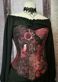 Gallery Serpentine Corsetry Gothic Memento Over Bust Corset, Custom Sized
