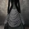 Victorian And Steampunk The Grey Lady Skirt Set -AKUMU INK shop greylady front jacket