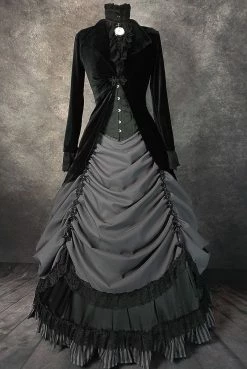 Victorian And Steampunk The Grey Lady Skirt Set