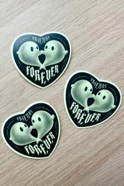 Elissa Marie Creative Spooky Ghosts Sticker [Glow In The Dark] -AKUMU INK shop haunted mansion stickers