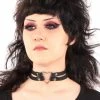 Funk Plus Double Dip Heart Choker -AKUMU INK shop heart ring 2strap choker