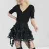Popsoda Chai Mini Skirt [BLACK] -AKUMU INK shop hlb50150 chai skirt blk blk 01 1