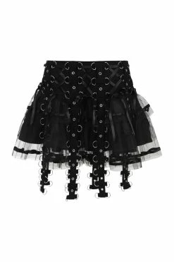 Popsoda Chai Mini Skirt [BLACK] -AKUMU INK shop hlb50150z chai skirt blk blk 10