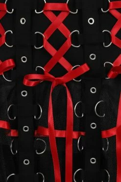 Popsoda Chai Mini Skirt [BLACK/RED] -AKUMU INK shop hlb50150z chai skirt blk red 11