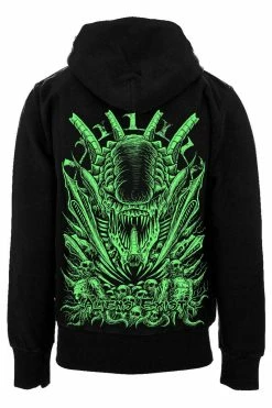 VampireFreaks Aliens Exist Xenomorph Hoodie [Zipper Or Pullover]