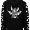 VampireFreaks Taxidermy Bat Hoodie W/ Bat Sleeves [Zipper Or Pullover] -AKUMU INK shop hoodie back 7b8d9ffe ccb2 4766 b98e a0c00ab1b969