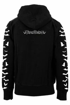 VampireFreaks Baby Bat Hoodie [Zipper Or Pullover] -AKUMU INK shop hoodie back vf logo