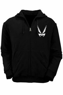 VampireFreaks Conjuring Cat Hoodie [Zipper Or Pullover] -AKUMU INK shop hoodie front vf logo bda748dd 92d2 419d 9798 48d0f2eed620