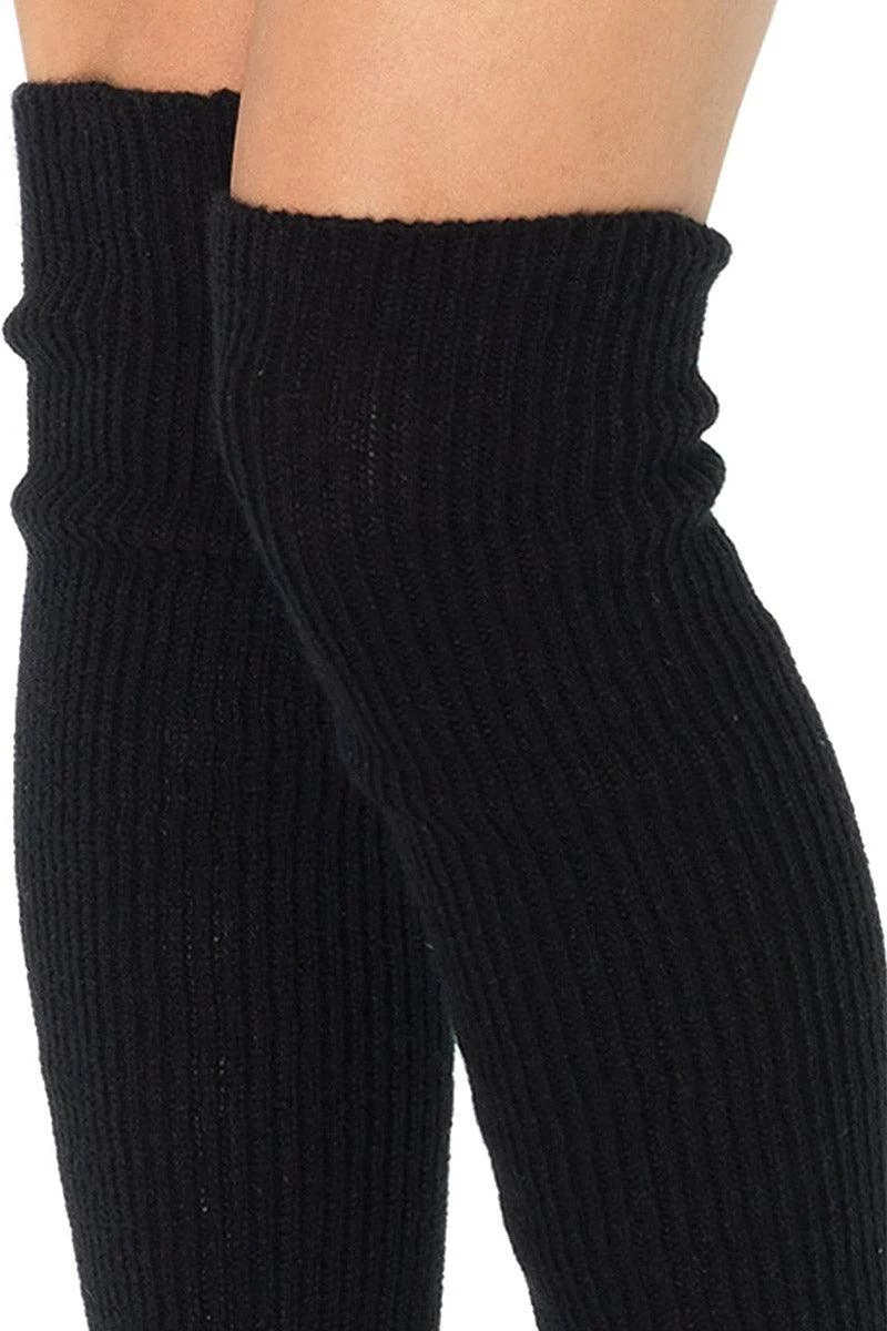 Leg Avenue Black Listed Knitted Leg Warmers 3913 4 Leg Avenue Black Listed Knitted Leg Warmers 3913 - Image 2