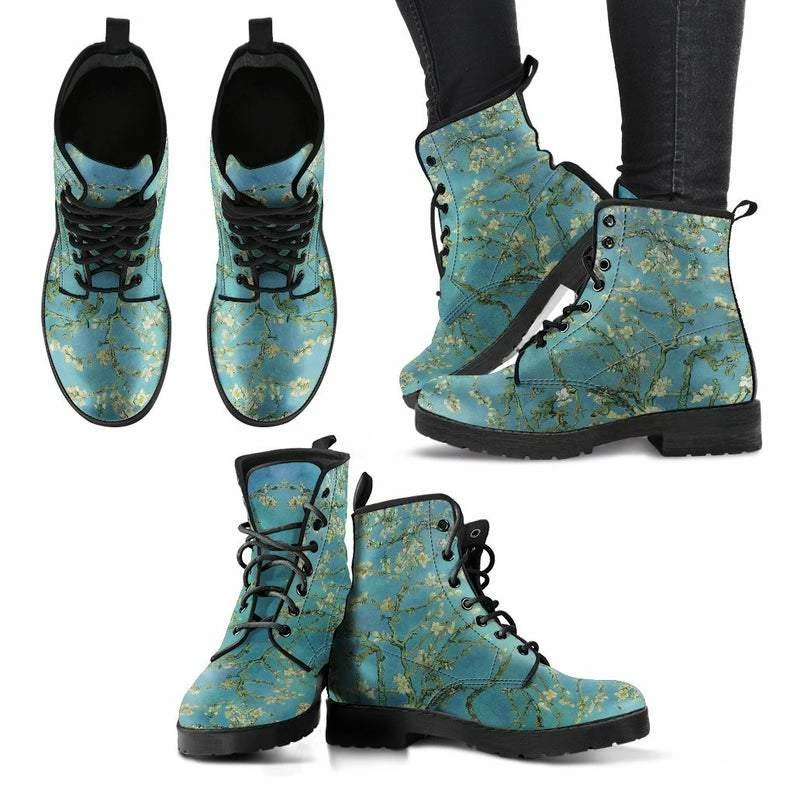 Gallery Serpentine Van Gogh Almond Blossom Print Boots, FREE Shipping 5 Gallery Serpentine Van Gogh Almond Blossom Print Boots, FREE Shipping - Image 3