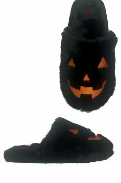 STRANGECVLT Kreepy Kozy Jack Slippers [BLACK/ORANGE]
