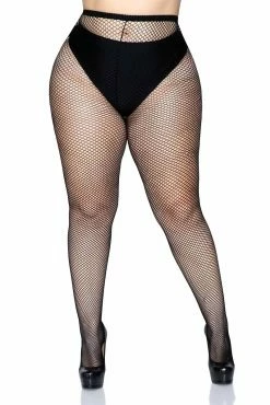 LEG AVENUE Fishnet Tights [Plus Size]