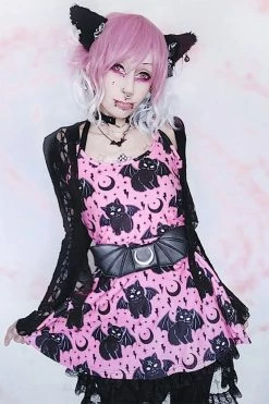 Too Fast Vampurr The Vampire Cat Skater Dress