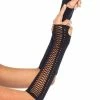 LEG AVENUE Soulless Faux Lace-Up Gloves -AKUMU INK shop jkshjdfshjhjdfdfgdfdf