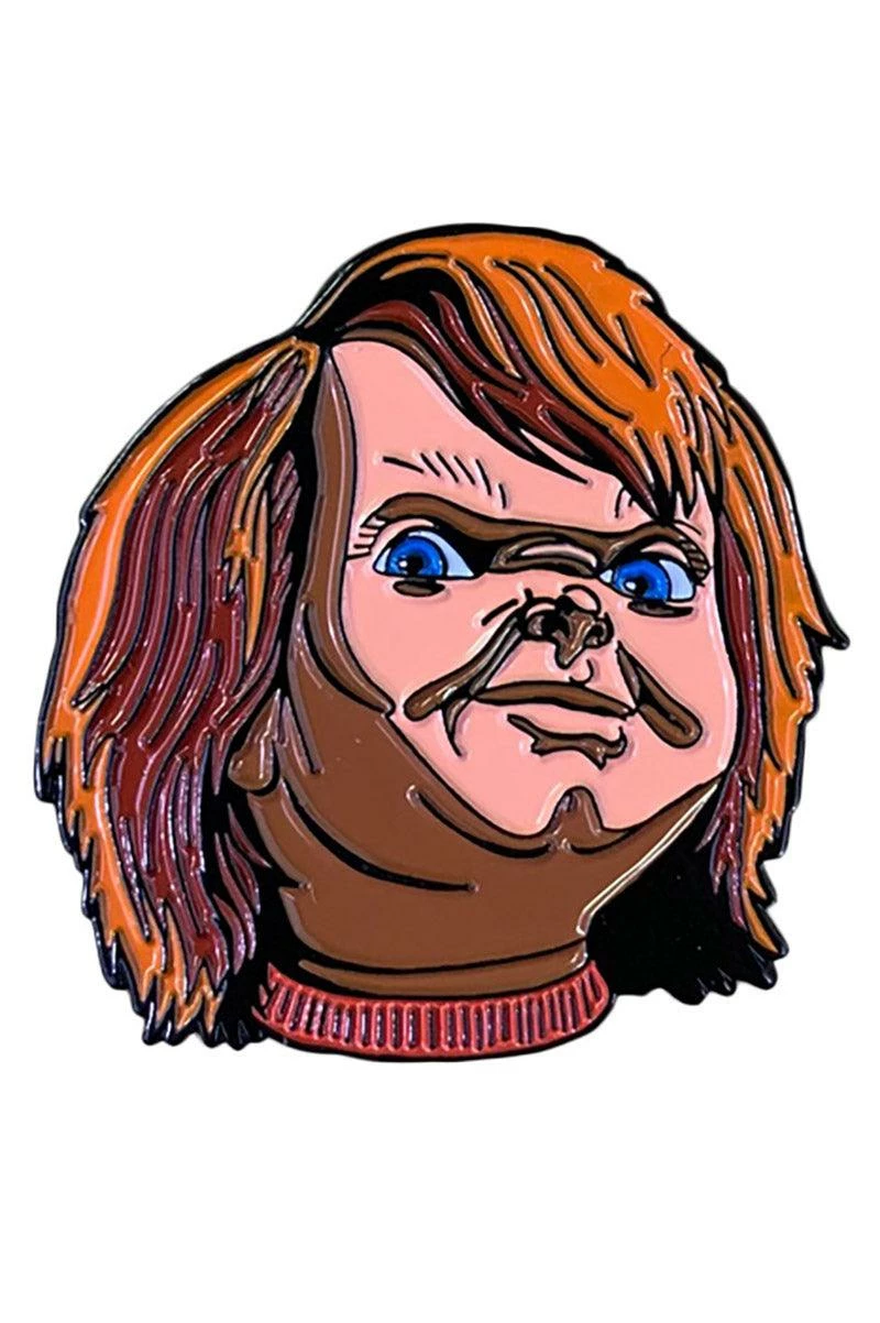 TRICK OR TREAT STUDIOS Child's Play 2 Chucky Head Enamel Pin 3 TRICK OR TREAT STUDIOS Child's Play 2 Chucky Head Enamel Pin