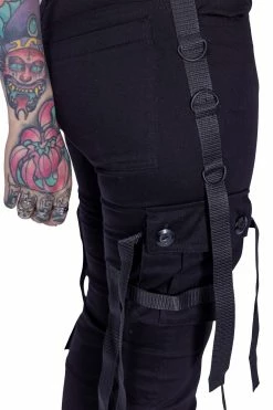 POIZEN INDUSTRIES Kahlo Pants -AKUMU INK shop kahlo pants black chemical black 2