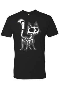 VampireFreaks Skelekitty Tee [Multiple Styles Available] -AKUMU INK shop kittyTshirt