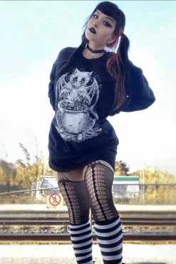 VampireFreaks Conjuring Cat Sweatshirt