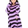 Catalyst Lilac/Black Striped Distressed Sweater