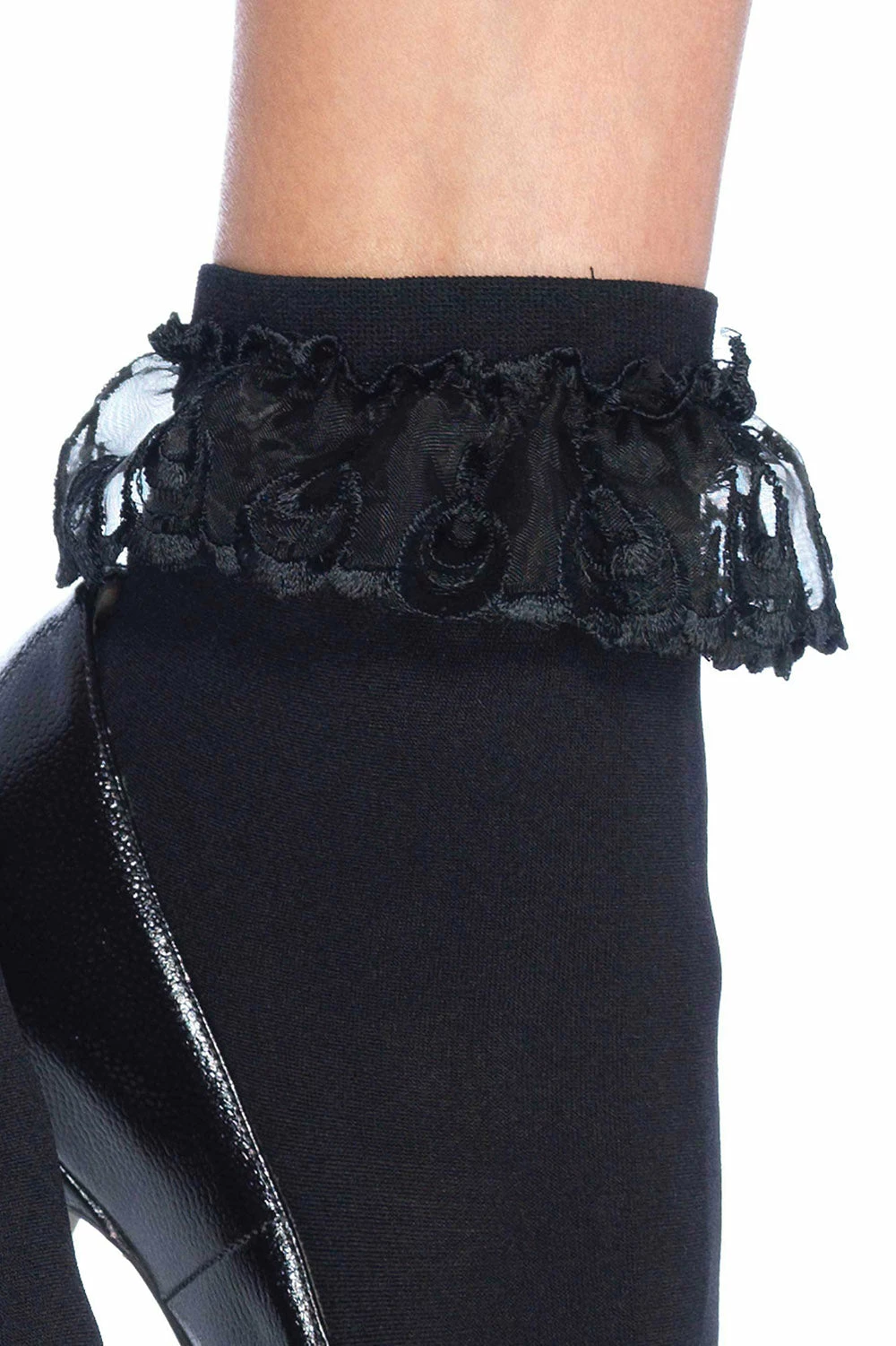 Leg Avenue Ruffle Nylon Anklet Socks 3013 5 Leg Avenue Ruffle Nylon Anklet Socks 3013 - Image 3