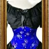 Gallery Serpentine Corsetry Lilly - Blue Beauty -AKUMU INK shop lilly blue front with frame