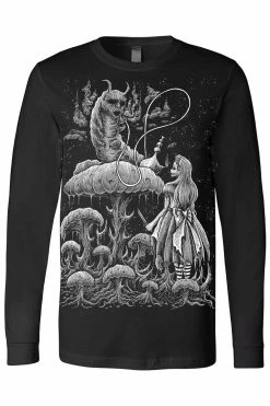 VampireFreaks Alice And The Caterpillar Tee [Multiple Styles Available] -AKUMU INK shop longsleeve tshirt resize 00c85fe8 d220 4bc1 843d 94a57a9a9887