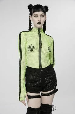 PUNK RAVE High-Waisted Garter Shorts