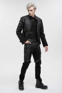 DEVIL FASHION Death In The Desert Moto Pants -AKUMU INK shop mens apocalypse pants