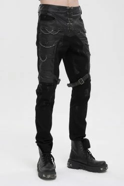 DEVIL FASHION Death In The Desert Moto Pants -AKUMU INK shop mens tattoo pants