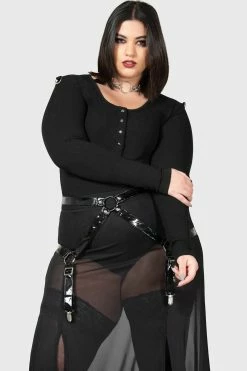 KILLSTAR Venemous Magdelana Maxi Skirt -AKUMU INK shop mesh maxi skirt for women