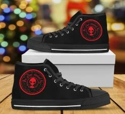 Gallery Serpentine Red Alien Men's Sneakers, FREE SHIPPING -AKUMU INK shop mockupforAlienredstamp
