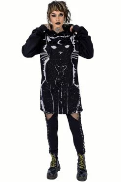 POIZEN INDUSTRIES Moon Kitty Hood [Black]