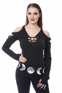 POIZEN INDUSTRIES Moon Child Long Sleeve Top
