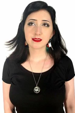 Catalyst Bat Moon Necklace -AKUMU INK shop mort bat moon necklace