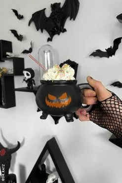 VampireFreaks Halloween Fiend Cauldron Mug -AKUMU INK shop mugdr.ratz