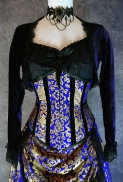 Gallery Serpentine Corsetry Royal Blue Under Bust Corset